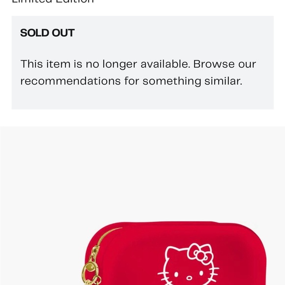 Limited Edition Hello Kitty Red Silicone Pouch - Picture 4 of 4